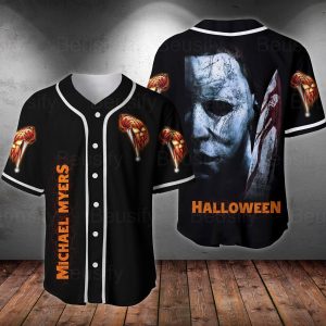 Michael Myers Baseball Jersey Shirt, Horror Movie Baseball Jersey Unisex T-shirt, Sweatshirt, Hoodie, Long Sleeve Tee - T-Shirt, Sweatshirt, Hoodie