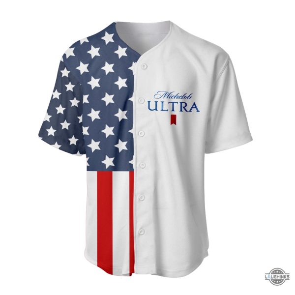 Michelob Ultra Donald Trump Independence Day Baseball Jersey Make 4Th Of July Great Again Trump Shirts - T-Shirt, Sweatshirt, Hoodie
