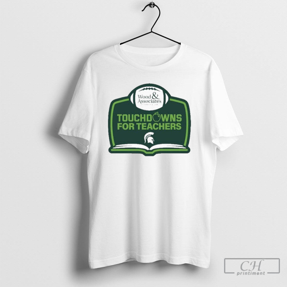 Michigan State Spartans Football Touchdowns Teachers Wood Associates Attorneys Law Logo T-Shirts, Hoodie, Sweatshirt - T-Shirt, Sweatshirt, Hoodie