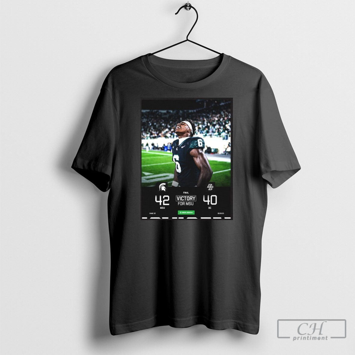 Michigan State Spartans Win 42 40 Boston College Poster T-Shirts, Hoodie, Sweatshirt - T-Shirt, Sweatshirt, Hoodie
