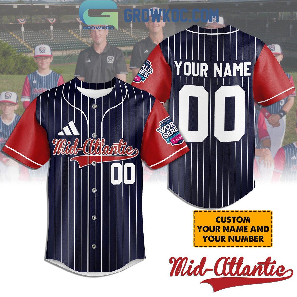 Mid-Atlantic Little League World Series Personalized Baseball Jersey Unisex T-shirt, Sweatshirt, Hoodie, Long Sleeve Tee - T-Shirt, Sweatshirt, Hoodie