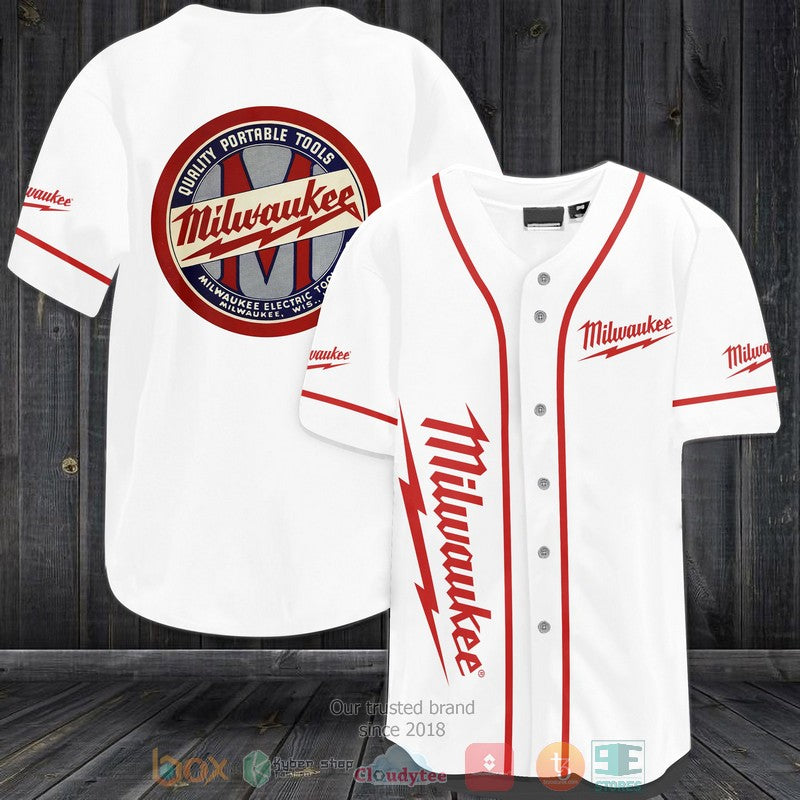 Milwaukee Portable Tool white Baseball shirt Unisex T-shirt, Sweatshirt, Hoodie, Long Sleeve Tee - T-Shirt, Sweatshirt, Hoodie