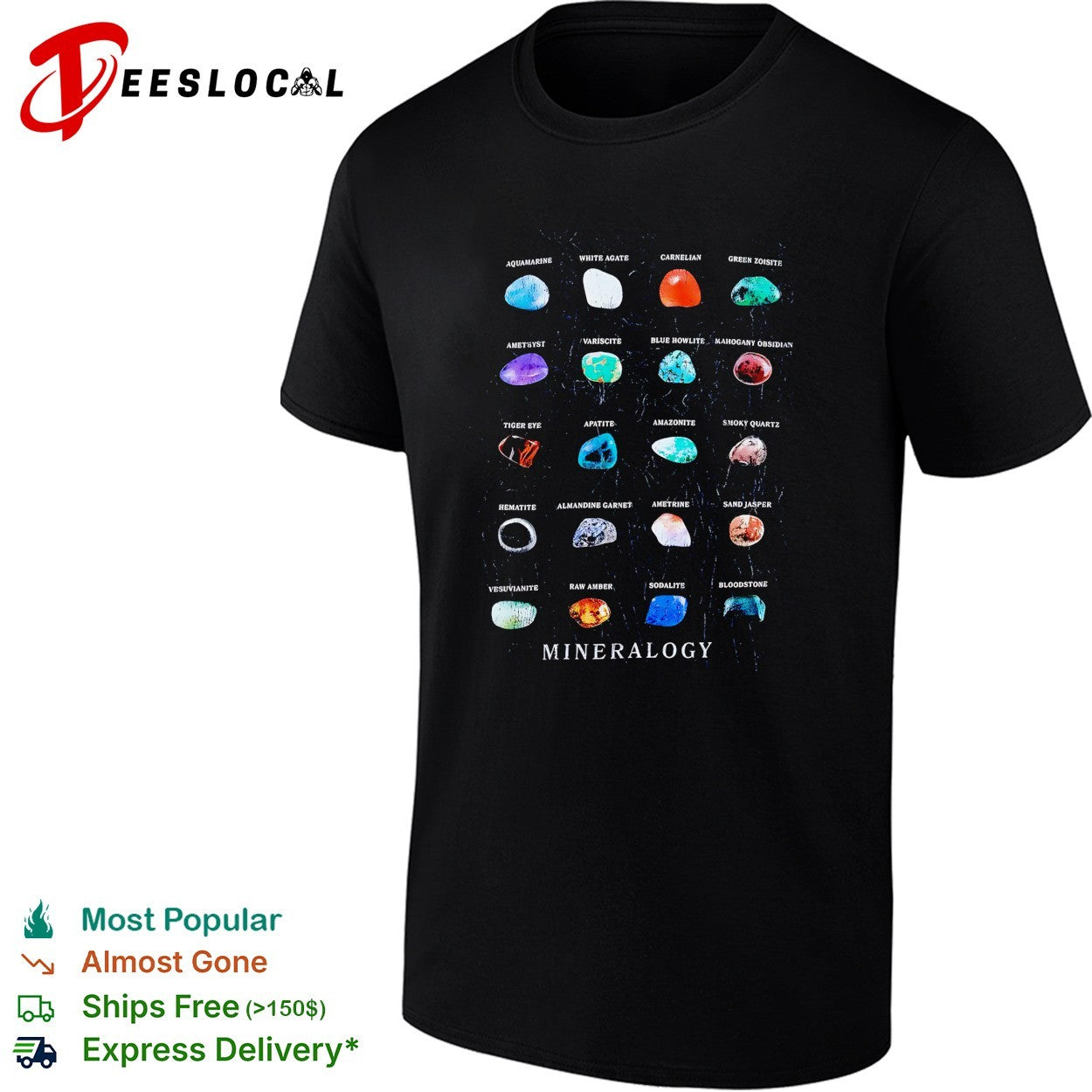 Mineralogy gemstones shirt Unisex T-shirt, Sweatshirt, Hoodie, Long Sleeve Tee - T-Shirt, Sweatshirt, Hoodie