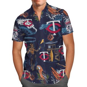 Minnesota Twins Baseball Aloha MLB Hawaiian Shirt, Twins Hawaiian Shirt Unisex T-shirt, Sweatshirt, Hoodie, Long Sleeve Tee - T-Shirt, Sweatshirt, Hoodie