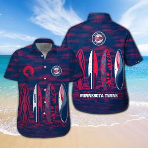 Minnesota Twins Beach Summer MLB Hawaiian Shirt, Twins Hawaiian Shirt Unisex T-shirt, Sweatshirt, Hoodie, Long Sleeve Tee - T-Shirt, Sweatshirt, Hoodie