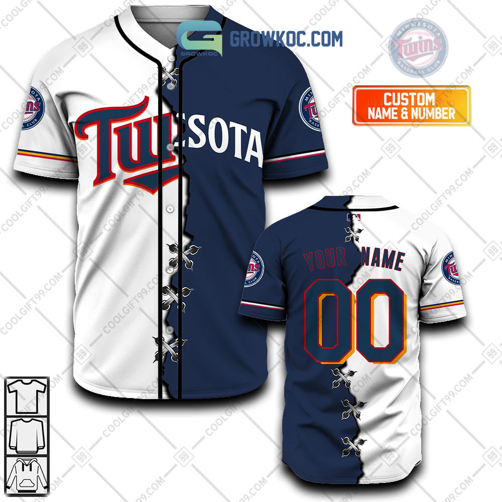 Minnesota Twins MLB Personalized Mix Baseball Jersey Unisex T-shirt, Sweatshirt, Hoodie, Long Sleeve Tee - T-Shirt, Sweatshirt, Hoodie