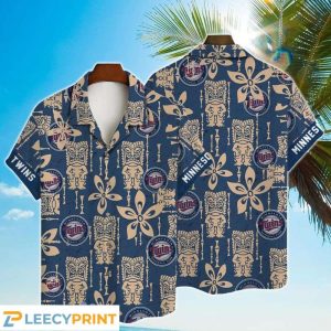 Minnesota Twins Major League Baseball 2024 Tiki Hawaiian Shirt, Twins Hawaiian Shirt Unisex T-shirt, Sweatshirt, Hoodie, Long Sleeve Tee - T-Shirt, Sweatshirt, Hoodie