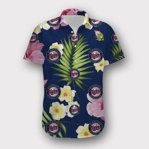 Minnesota Twins Summer Floral Shirt, Twins Hawaiian Shirt Unisex T-shirt, Sweatshirt, Hoodie, Long Sleeve Tee - T-Shirt, Sweatshirt, Hoodie