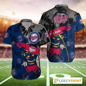Minnesota Twins Tropical Trendy Custom Hawaiian Shirt, Twins Hawaiian Shirt Unisex T-shirt, Sweatshirt, Hoodie, Long Sleeve Tee - T-Shirt, Sweatshirt, Hoodie