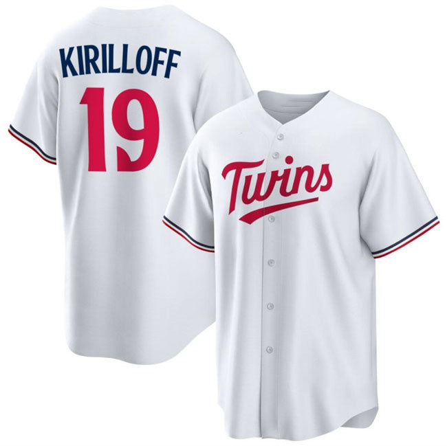 Minnesota Twins #19 Alex Kirilloff White Cool Base Stitched Baseball Jerseys baseball jersey product view 1