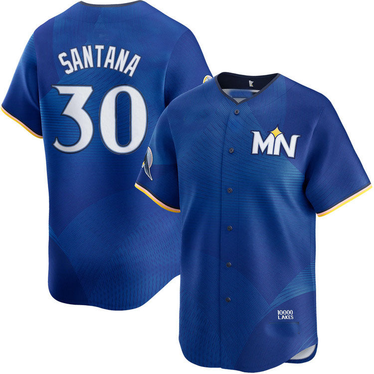Minnesota Twins #30 Carlos Santana City Connect Limited Baseball Jersey baseball jersey product view 1