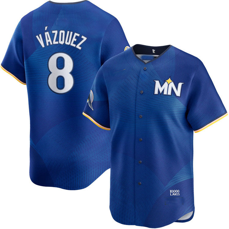Minnesota Twins #8 Christian Vazquez City Connect Limited Baseball Jersey baseball jersey product view 1