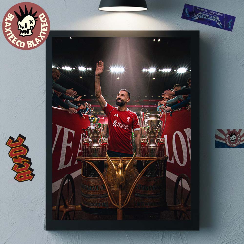 Mohamed Salah The Eguptian King Says Farewell Leaving Liverpool After 9 Seasons Home Decor Poster Canvas - T-Shirt, Sweatshirt, Hoodie