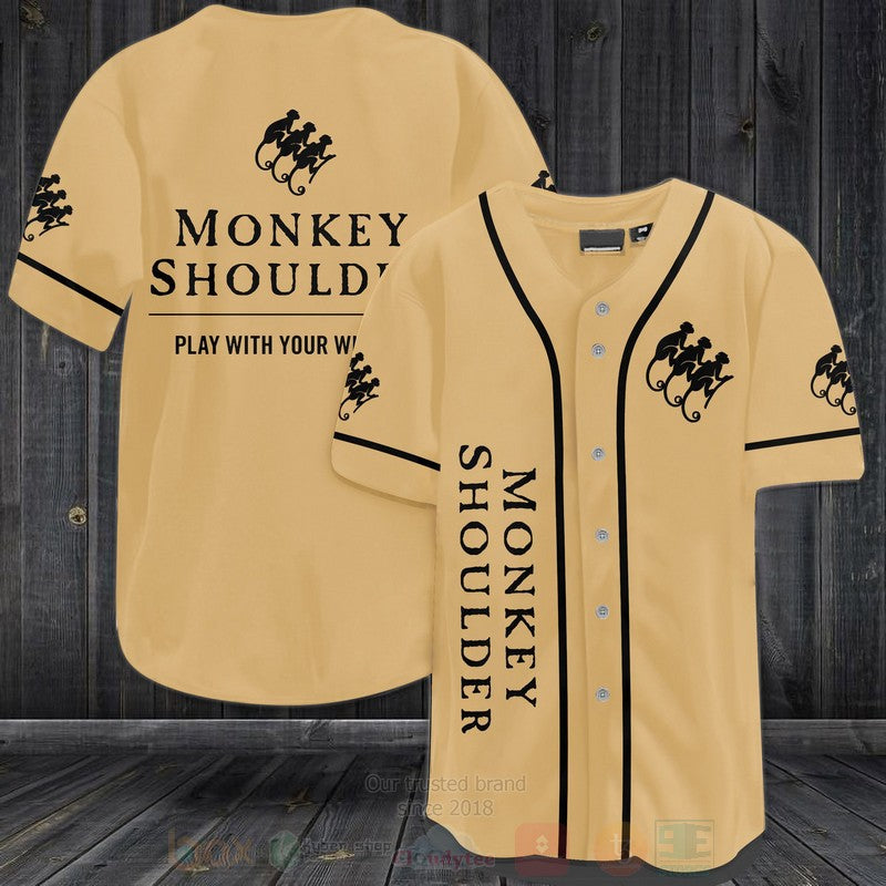 FASHION Monkey Shoulder Baseball Jerseys Botton Shirt Unisex T-shirt, Sweatshirt, Hoodie, Long Sleeve Tee - T-Shirt, Sweatshirt, Hoodie