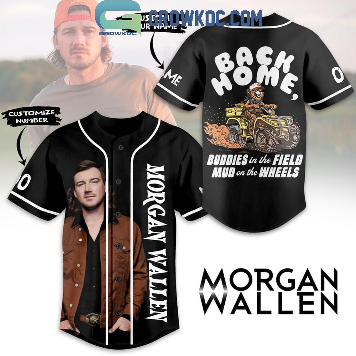 Morgan Wallen Back Home Buddies In The Field Personalized Baseball Jersey Unisex T-shirt, Sweatshirt, Hoodie, Long Sleeve Tee - T-Shirt, Sweatshirt, Hoodie