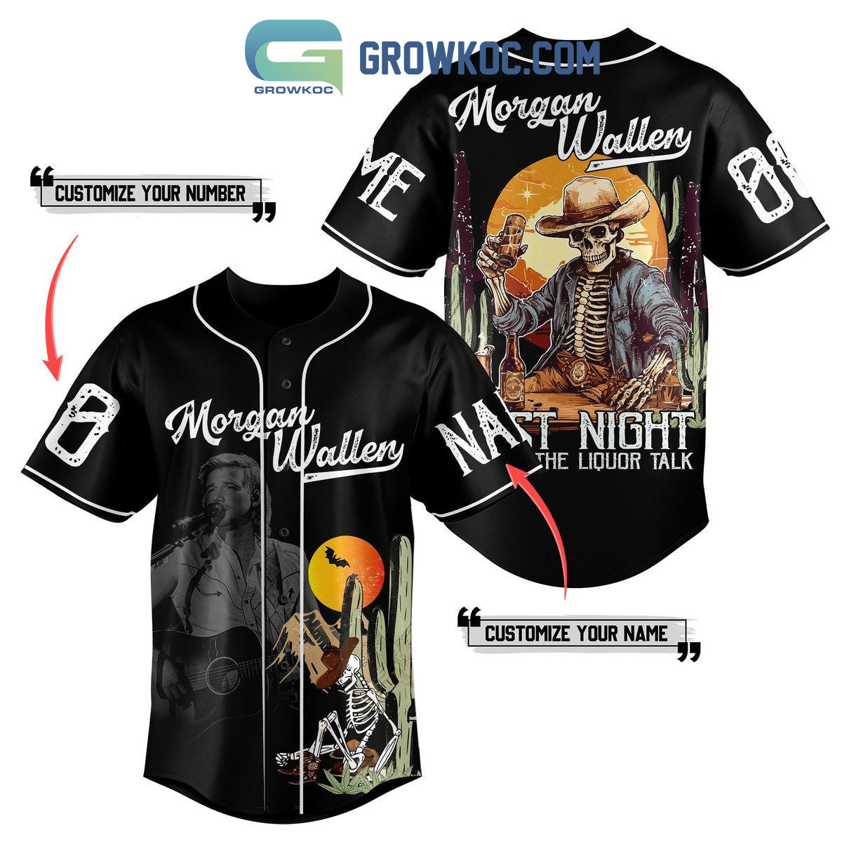Morgan Wallen Last Night We Let The Liquor Talk Personalized Baseball Jersey Unisex T-shirt, Sweatshirt, Hoodie, Long Sleeve Tee - T-Shirt, Sweatshirt, Hoodie