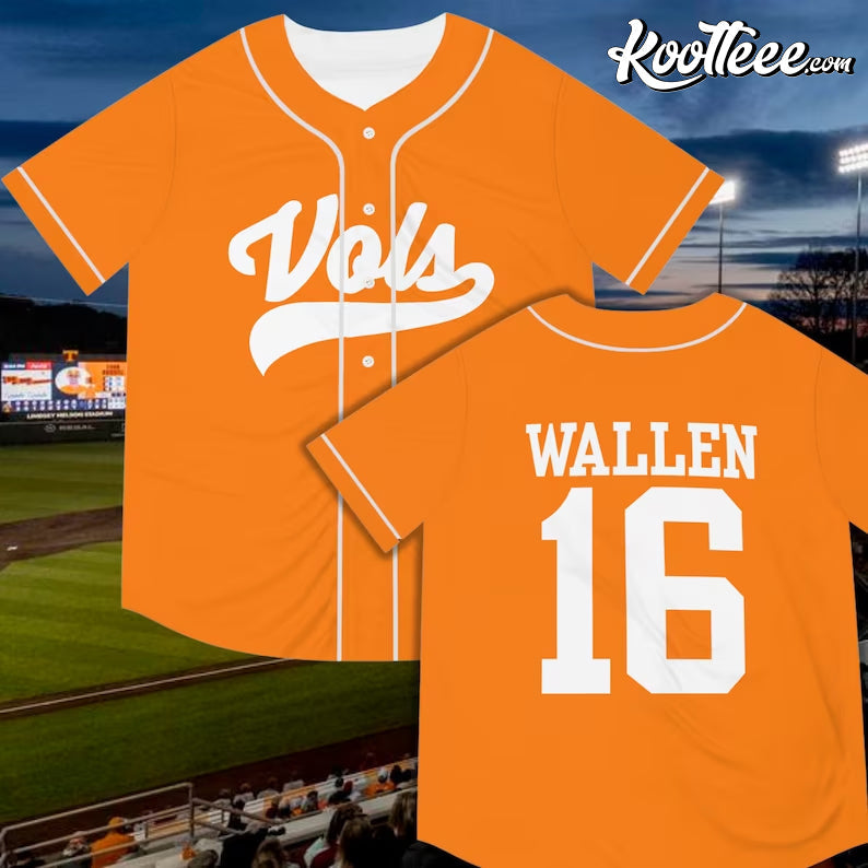 Morgan Wallen Tennessee Vols Baseball Jersey Unisex T-shirt, Sweatshirt, Hoodie, Long Sleeve Tee - T-Shirt, Sweatshirt, Hoodie