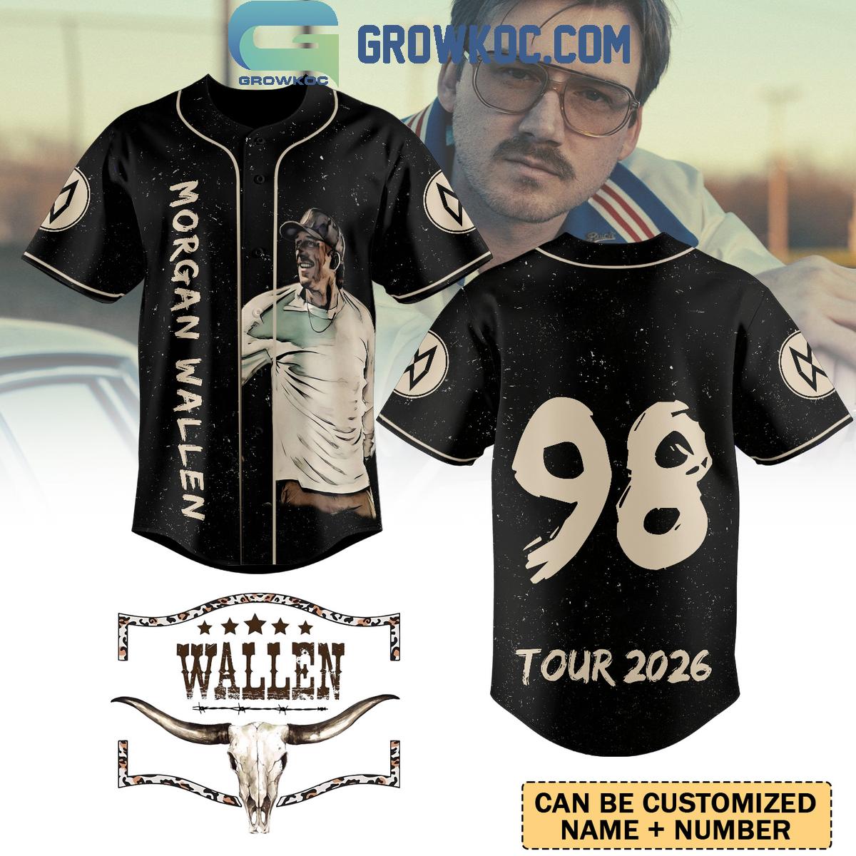 Morgan Wallen Tour 2026 Baseball Jersey Unisex T-shirt, Sweatshirt, Hoodie, Long Sleeve Tee - T-Shirt, Sweatshirt, Hoodie