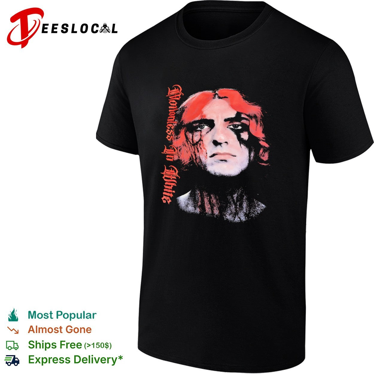 Motionless in White Chris Motionless Band Portrait Face shirt Unisex T-shirt, Sweatshirt, Hoodie, Long Sleeve Tee - T-Shirt, Sweatshirt, Hoodie