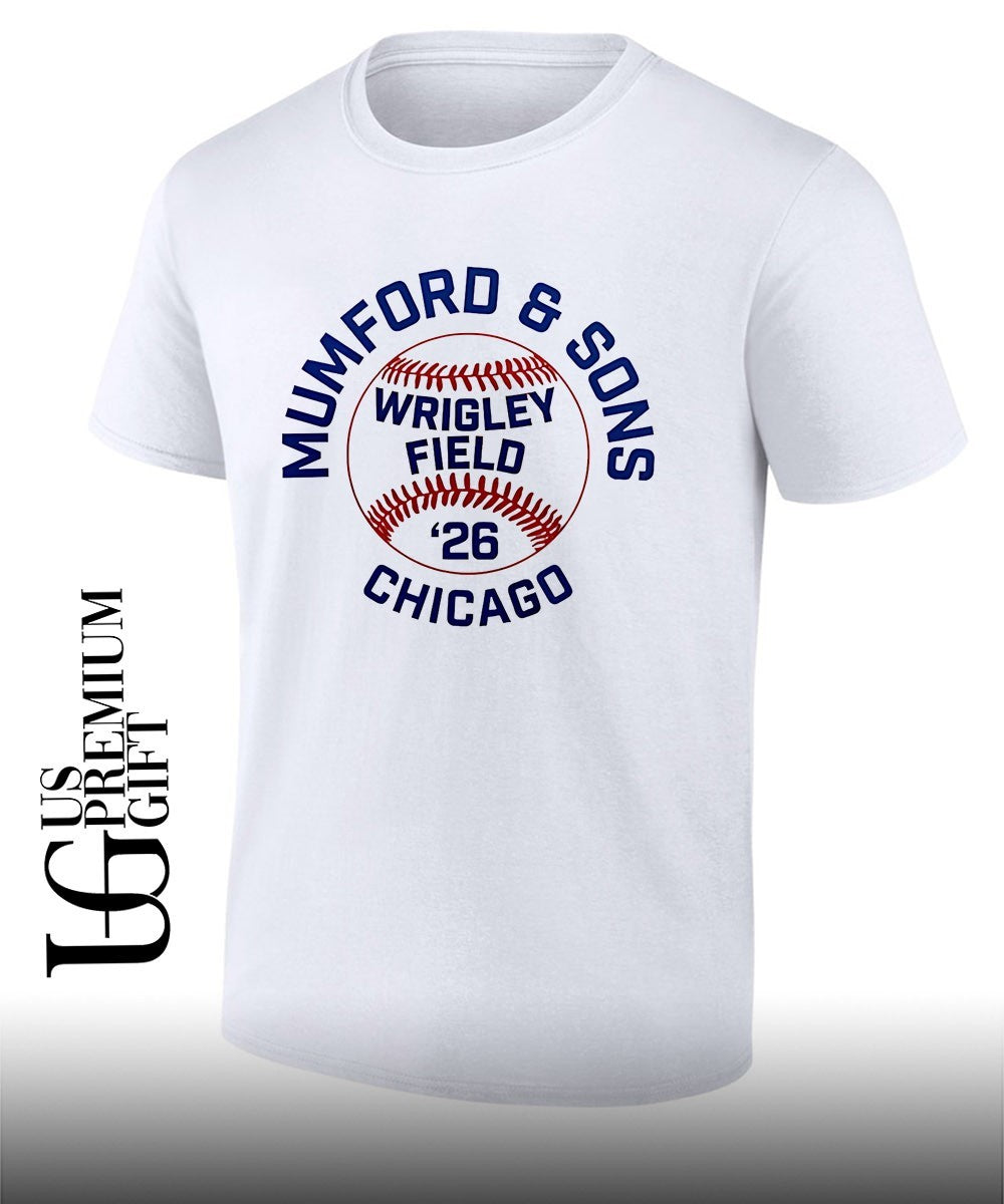 Mumford and Sons MLB Chicago Cubs Wrigley Field 2026 Baseball Concert Tour shirt Unisex T-shirt, Sweatshirt, Hoodie, Long Sleeve Tee - T-Shirt, Sweatshirt, Hoodie