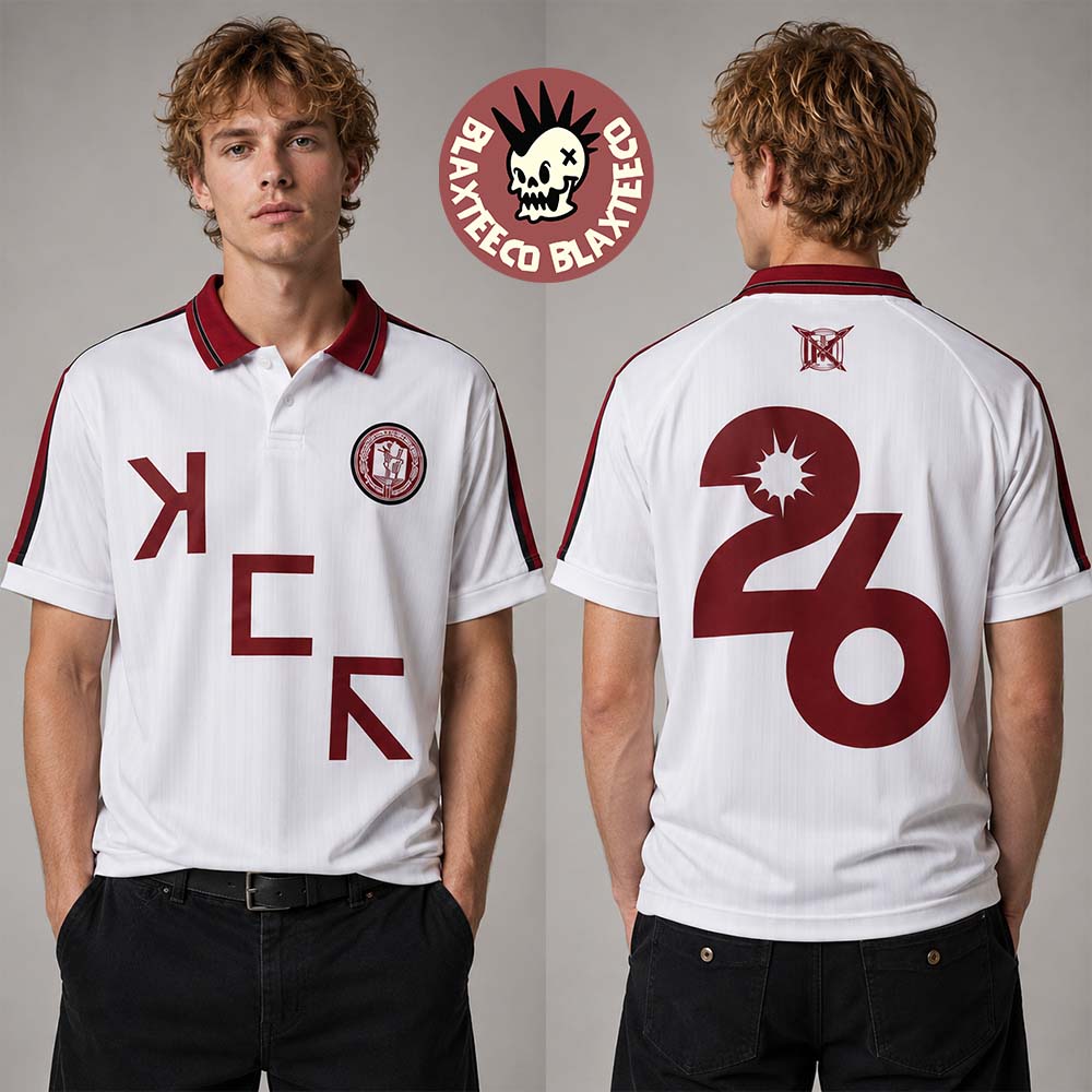 My Chemical Romance The Black Parade Tour 2026 EU And UK Merch DRAAG White Football Jersey - T-Shirt, Sweatshirt, Hoodie
