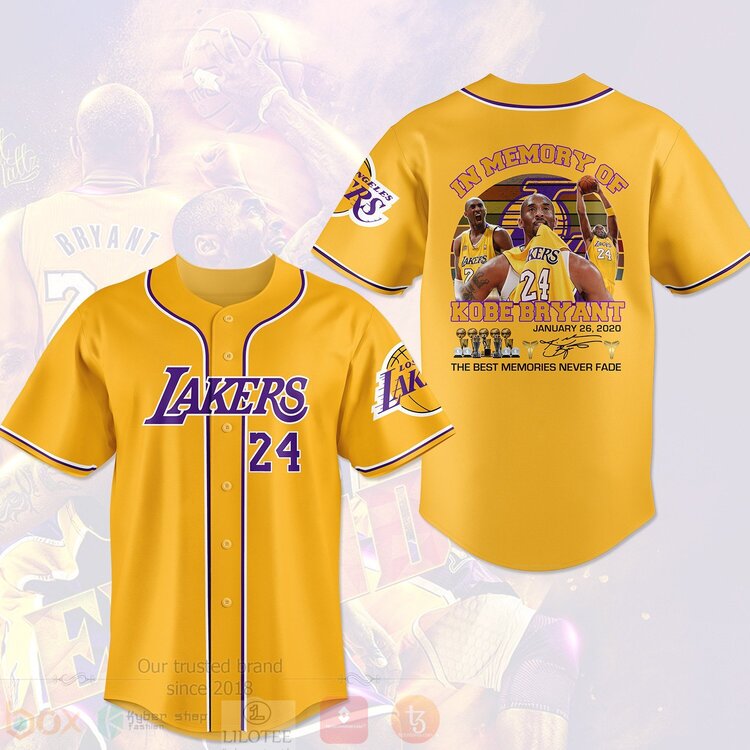 FASHION NBA Los Angeles Lakers Kobe Bryant Baseball Jerseys Botton Shirt Unisex T-shirt, Sweatshirt, Hoodie, Long Sleeve Tee - T-Shirt, Sweatshirt, Hoodie