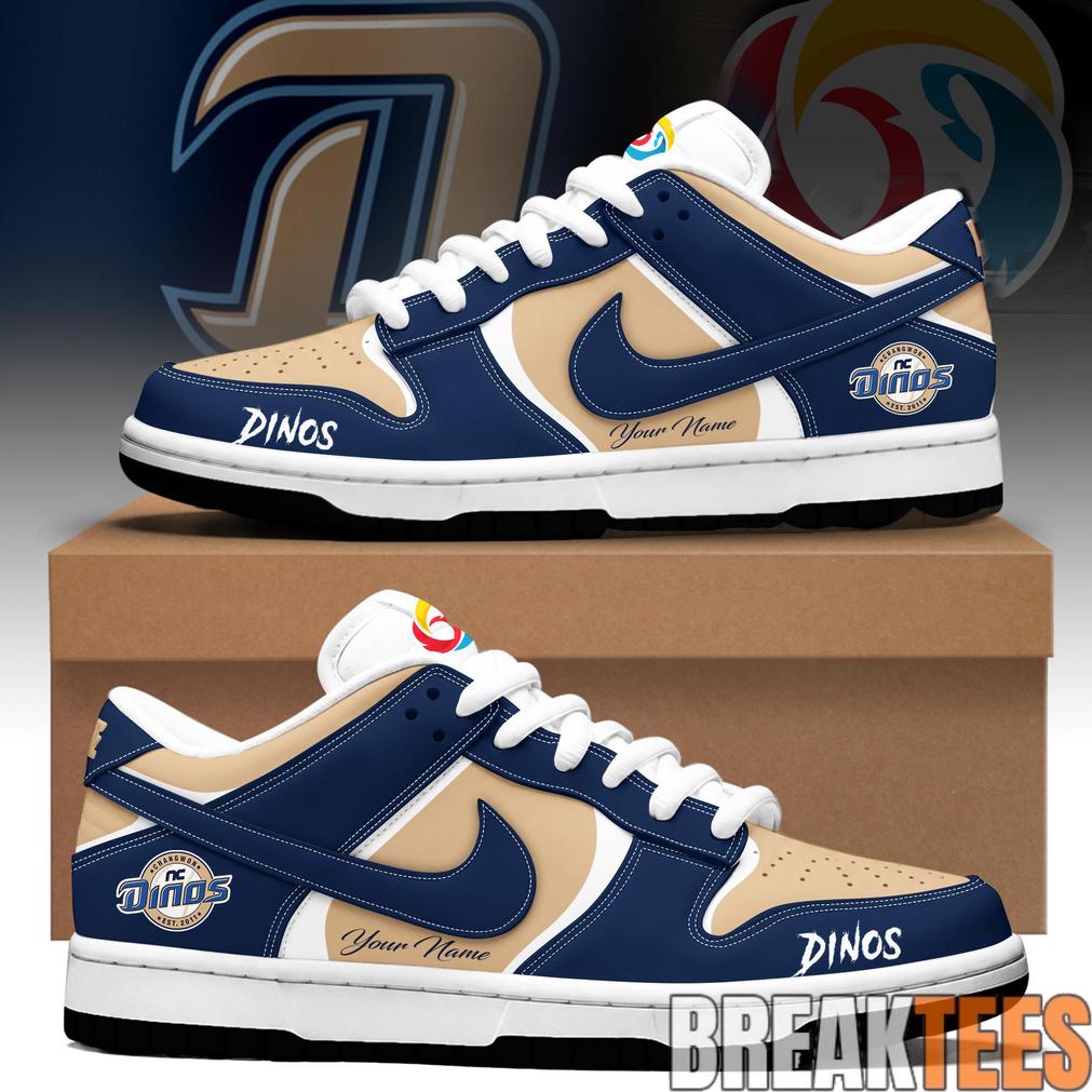NC Dinos Custom Dunk Low Sneakers Unisex T-shirt, Sweatshirt, Hoodie, Long Sleeve Tee - T-Shirt, Sweatshirt, Hoodie