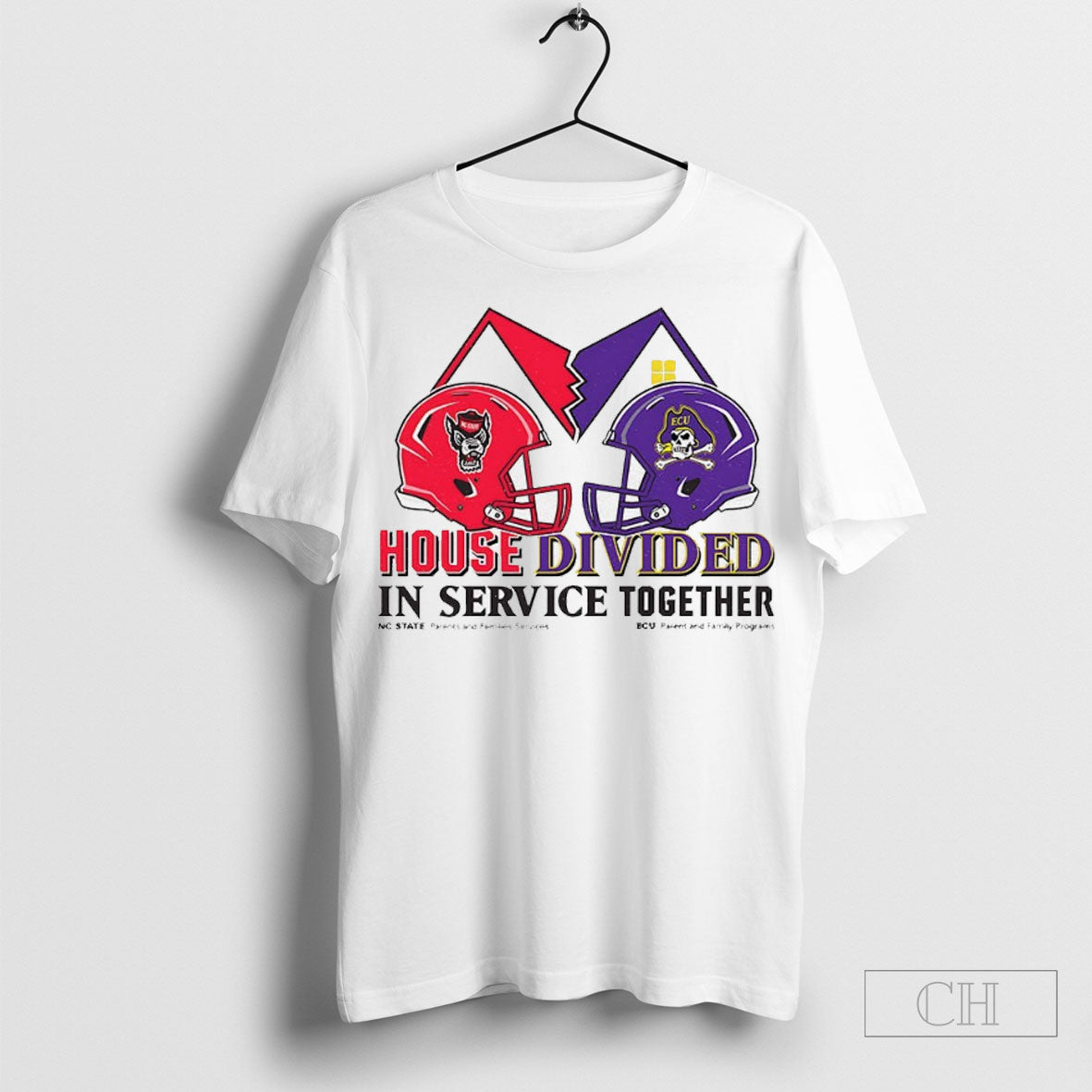 Nc State Wolfpack Vs East Carolina Pirates House Divided Service Together T-Shirts, Hoodie, Sweatshirt - T-Shirt, Sweatshirt, Hoodie