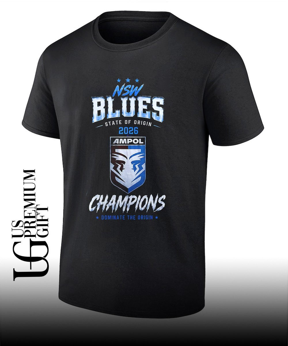 NSW Blues State Of Origin 2026 Champions shirt Unisex T-shirt, Sweatshirt, Hoodie, Long Sleeve Tee - T-Shirt, Sweatshirt, Hoodie