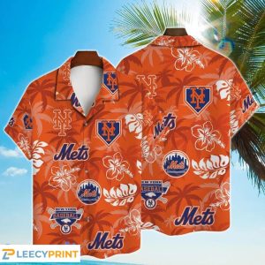 NY Mets Hawaiian Shirt Major League Baseball Tropical Floral 2024 Unisex T-shirt, Sweatshirt, Hoodie, Long Sleeve Tee - T-Shirt, Sweatshirt, Hoodie