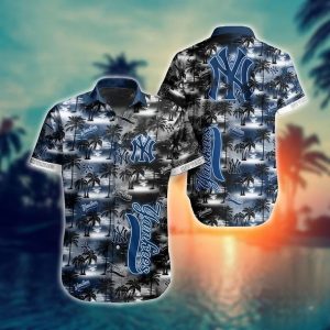 NY Yankees MLB Hawaiian Shirt, Yankees Hawaiian Shirt Unisex T-shirt, Sweatshirt, Hoodie, Long Sleeve Tee - T-Shirt, Sweatshirt, Hoodie