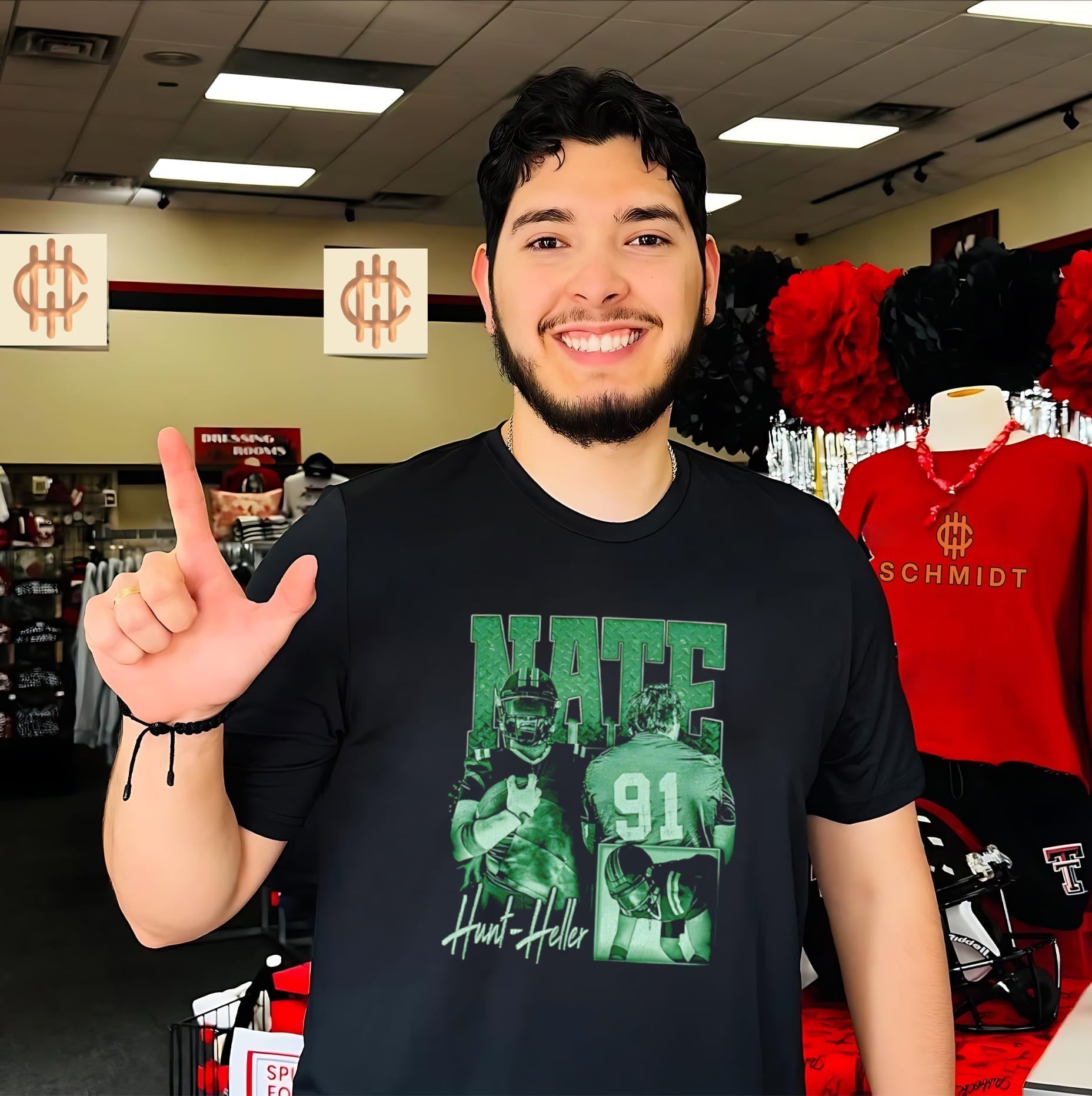 Nate Hunt-Heller Football Player 91 athlete shirt Unisex T-shirt, Sweatshirt, Hoodie, Long Sleeve Tee - T-Shirt, Sweatshirt, Hoodie