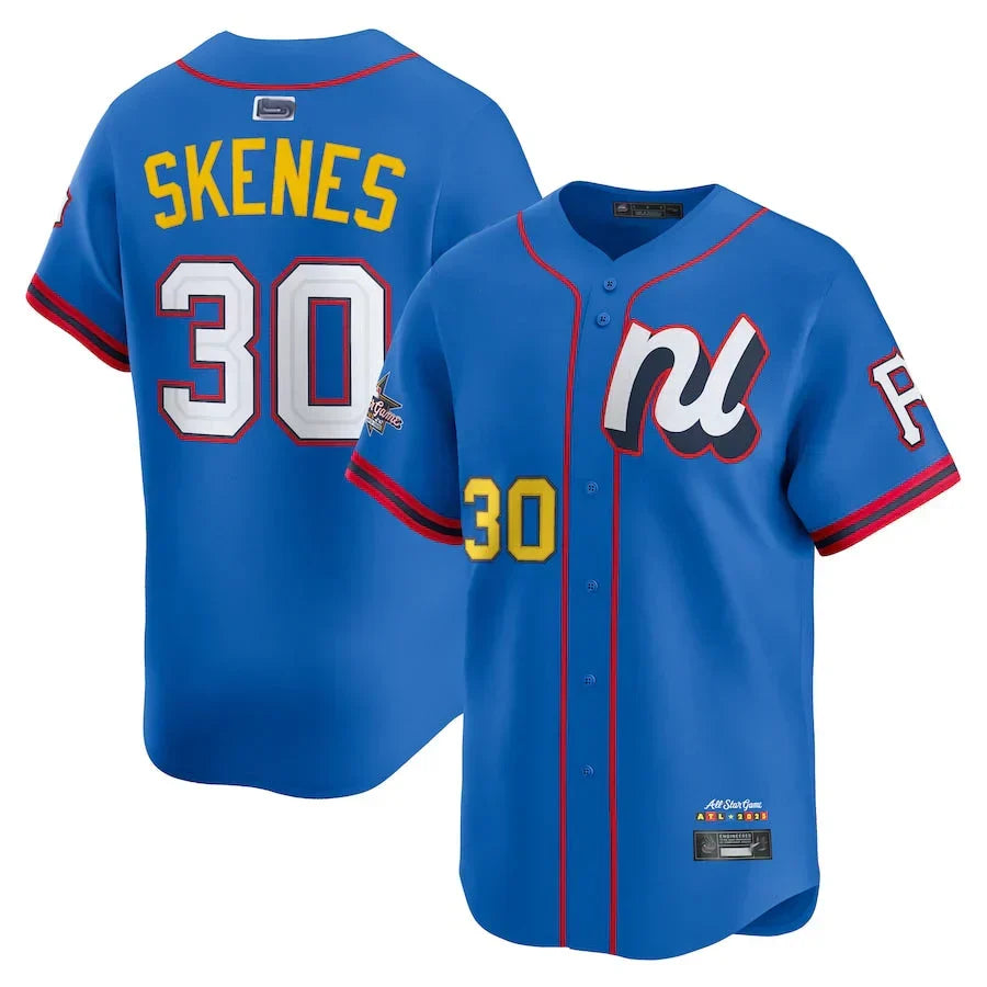 Paul Skenes Pittsburgh Pirates National League All Star Edition Jersey - Blue baseball jersey product view 1