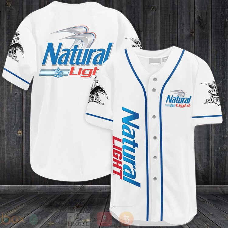 FASHION Natural Light Baseball Jerseys Botton Shirt Unisex T-shirt, Sweatshirt, Hoodie, Long Sleeve Tee - T-Shirt, Sweatshirt, Hoodie