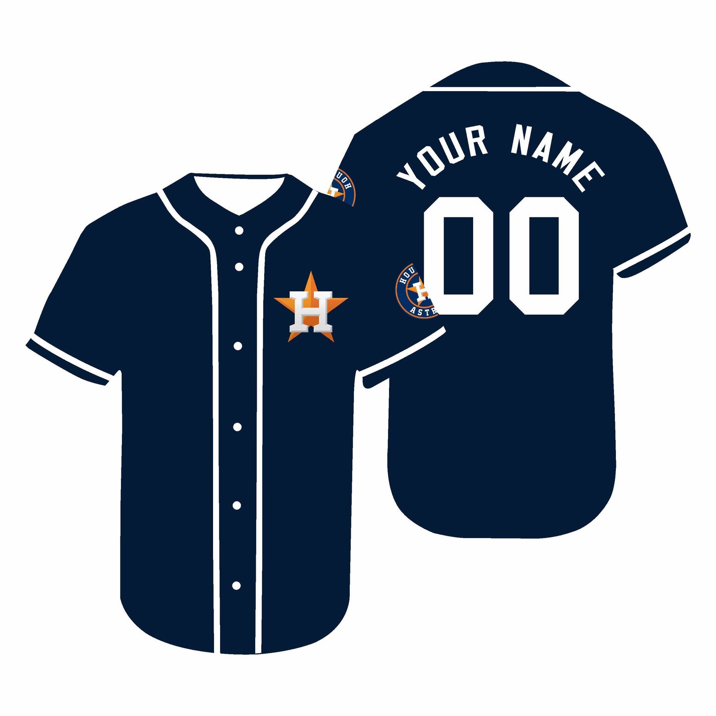 Custom Houston Astros Jerseys Baseball Navy Personalized Jersey Stitched Letter And Numbers For Men Women Youth Birthday Gift baseball jersey product view 1