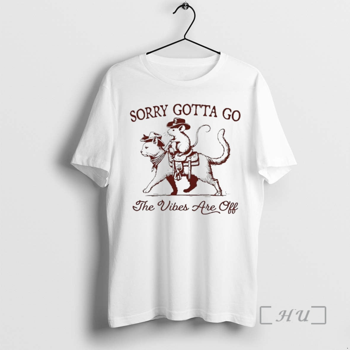 New Cowboy Possum Riding Cat Sorry Gotta Go Are Off T-Shirts, Hoodie, Sweatshirt - T-Shirt, Sweatshirt, Hoodie