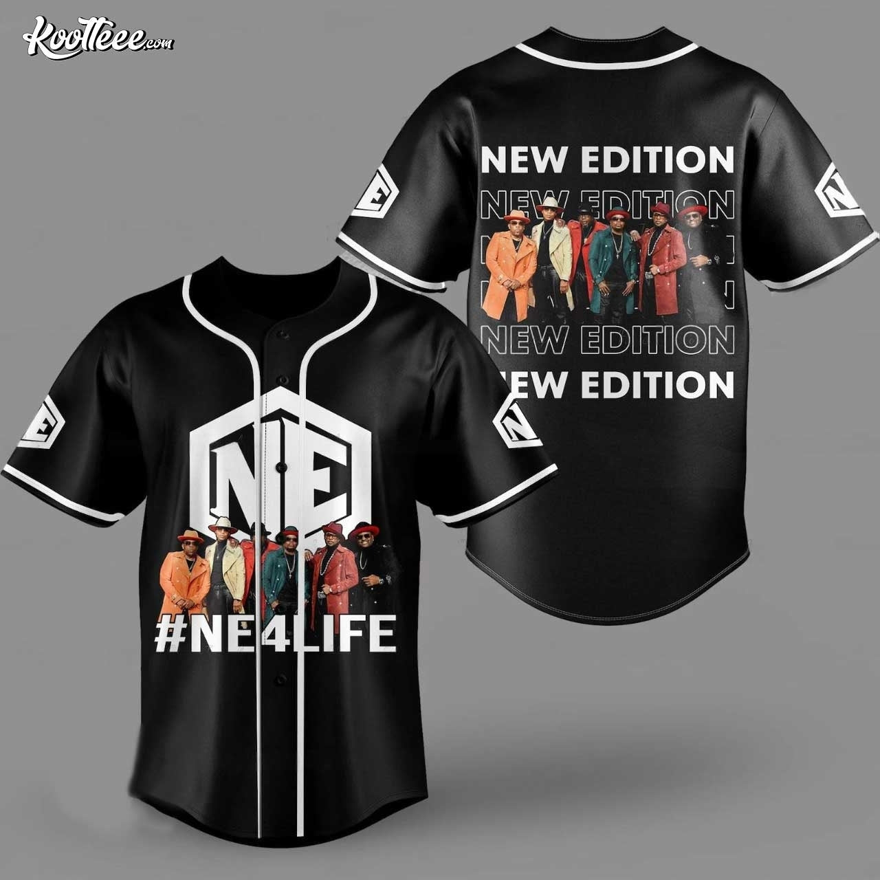 New Edition NE Band Baseball Jersey Unisex T-shirt, Sweatshirt, Hoodie, Long Sleeve Tee - T-Shirt, Sweatshirt, Hoodie
