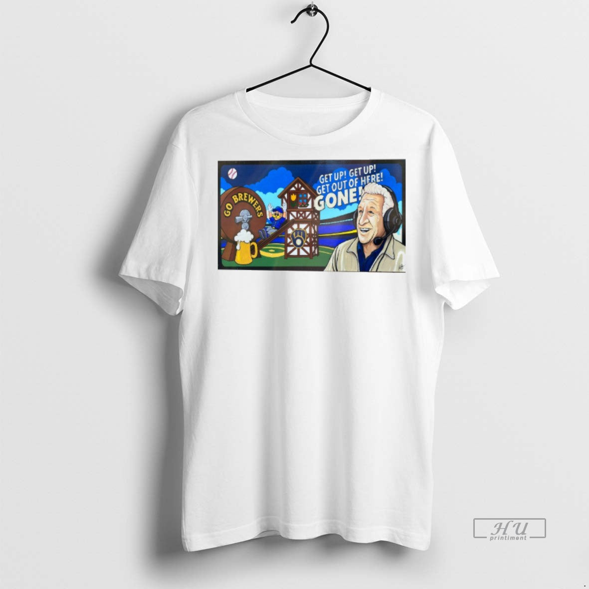 New Get Up Get Out Here Gone Go Milwaukee Brewers Fanart T-Shirts, Hoodie, Sweatshirt - T-Shirt, Sweatshirt, Hoodie