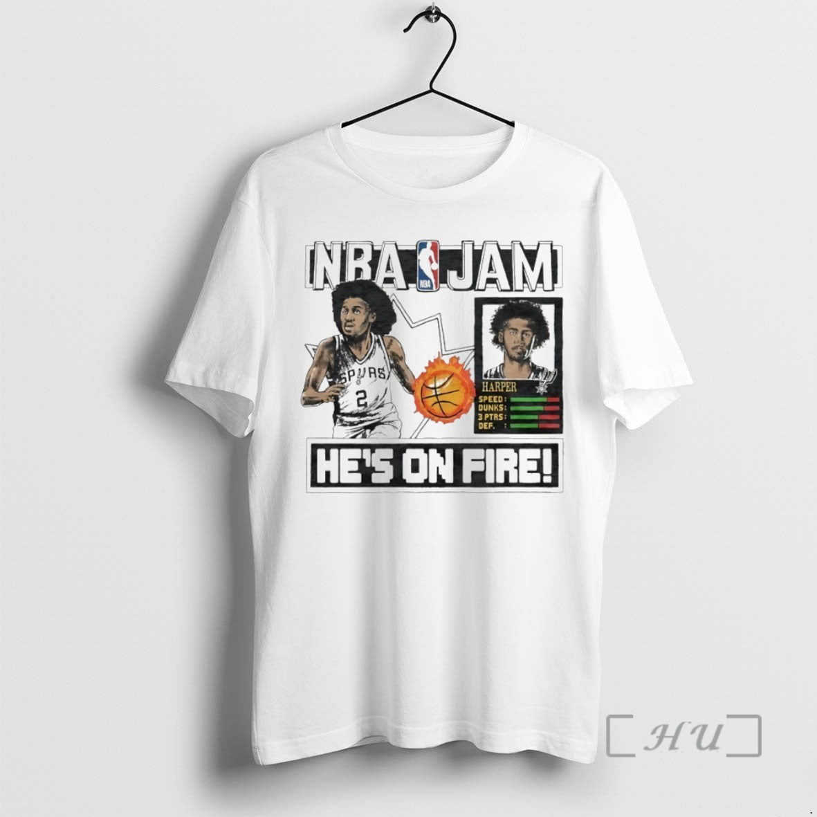 New Nba Jam San Antonio Spurs Dylan Harper Hes Fire Circle T-Shirts, Hoodie, Sweatshirt - T-Shirt, Sweatshirt, Hoodie