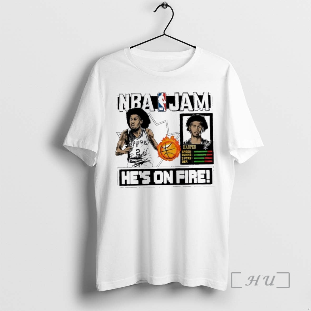 New San Antonio Spurs Nba Jam Dylan Harper Hes Fire T-Shirts, Hoodie, Sweatshirt - T-Shirt, Sweatshirt, Hoodie