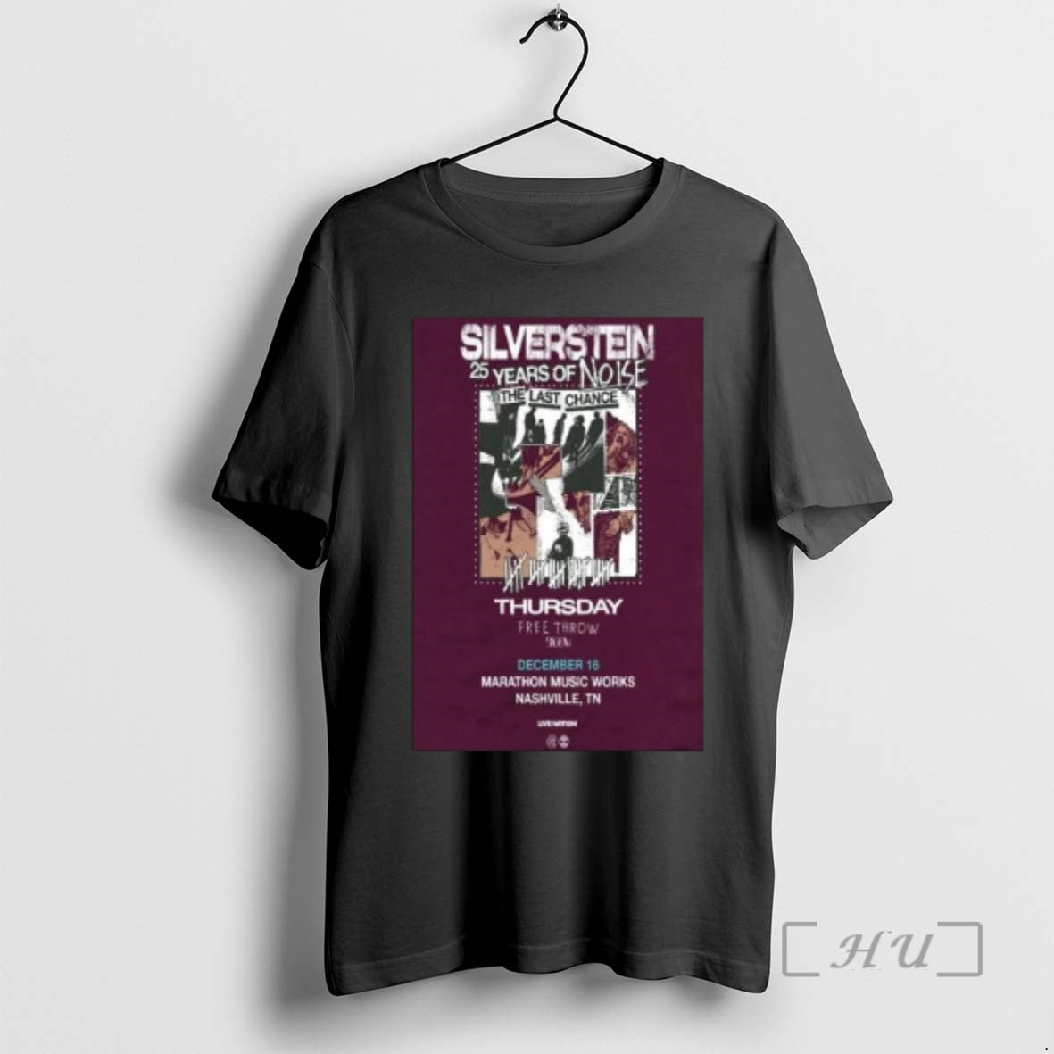 New Silverstein Marathon Music Works Dec 16 2025 Circle Black T-Shirts, Hoodie, Sweatshirt - T-Shirt, Sweatshirt, Hoodie