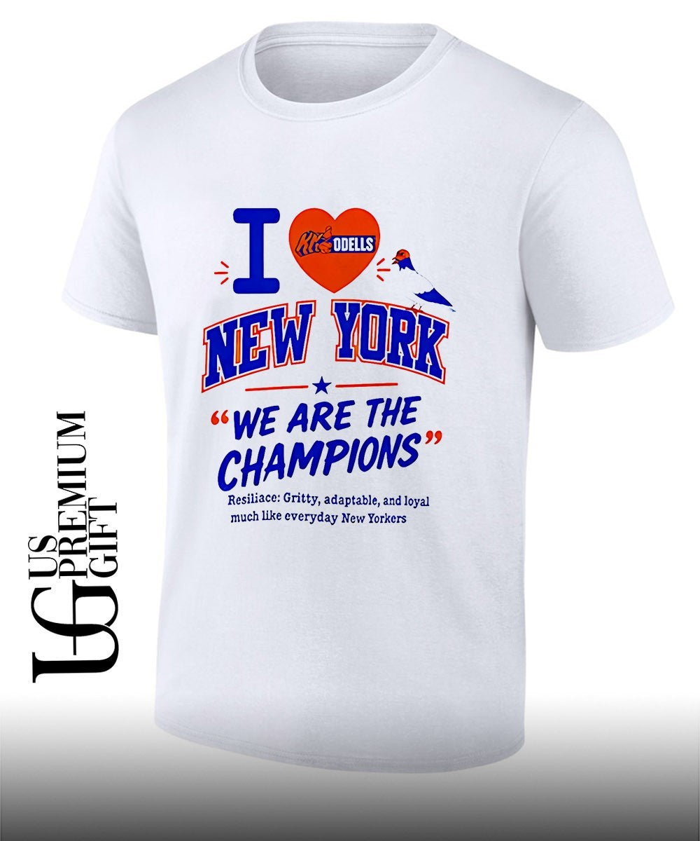 New York I Love New York We Are The Champions Resiliace Gritty shirt Unisex T-shirt, Sweatshirt, Hoodie, Long Sleeve Tee - T-Shirt, Sweatshirt, Hoodie