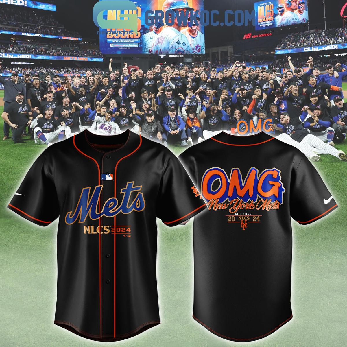 New York Mets 2024 NLCS Champions OMG Baseball Jersey Unisex T-shirt, Sweatshirt, Hoodie, Long Sleeve Tee - T-Shirt, Sweatshirt, Hoodie