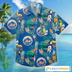 New York Mets MLB Mens Floral Hawaiian Shirt, Mets Hawaiian Shirt Unisex T-shirt, Sweatshirt, Hoodie, Long Sleeve Tee - T-Shirt, Sweatshirt, Hoodie