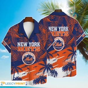 New York Mets Major League Baseball 3D Print Hawaiian Shirt, New York Mets Hawaiian Shirt Unisex T-shirt, Sweatshirt, Hoodie, Long Sleeve Tee - T-Shirt, Sweatshirt, Hoodie