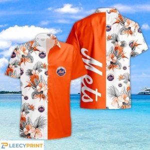New York Mets Tropical Pattern For Fans Hawaiian Shirt and Short Unisex T-shirt, Sweatshirt, Hoodie, Long Sleeve Tee - T-Shirt, Sweatshirt, Hoodie