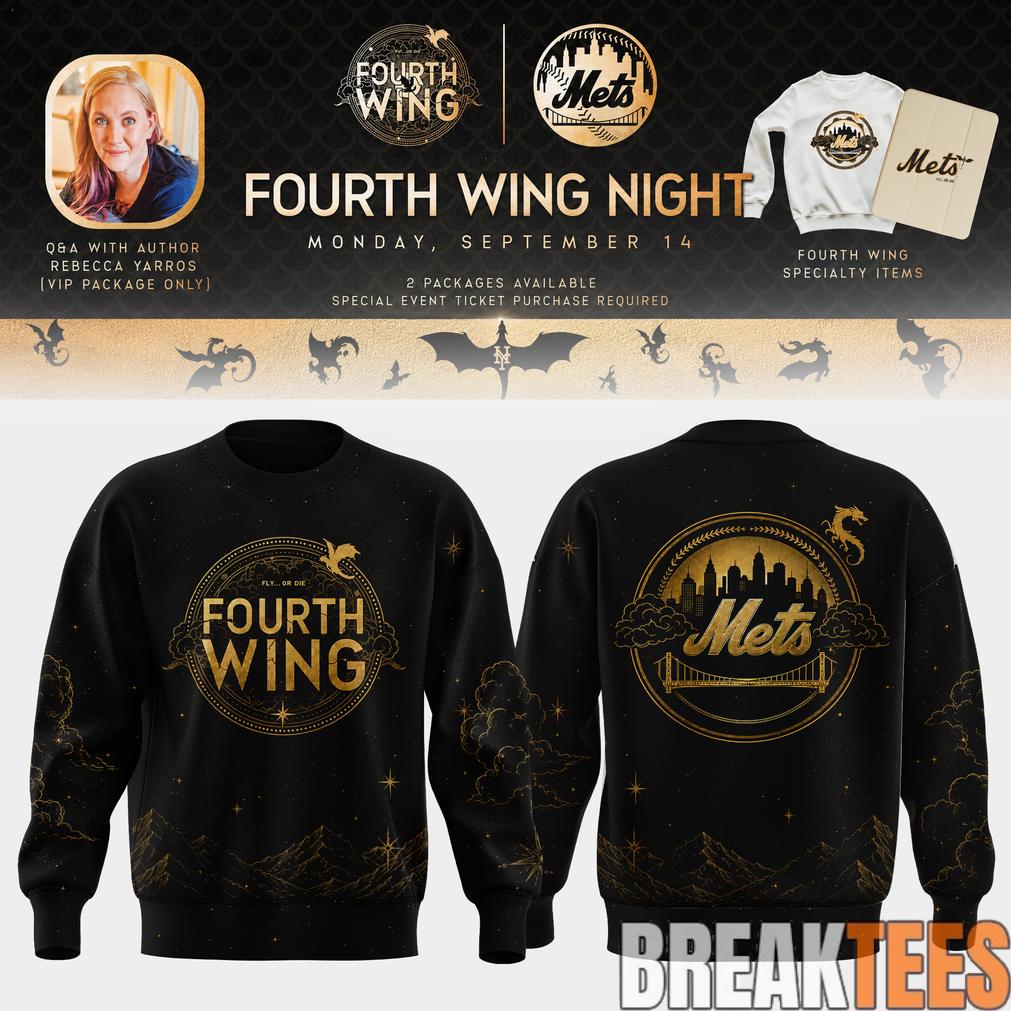 New York Mets x Fourth Wing Night 2026 Edition Sweatshirt Unisex T-shirt, Sweatshirt, Hoodie, Long Sleeve Tee - T-Shirt, Sweatshirt, Hoodie