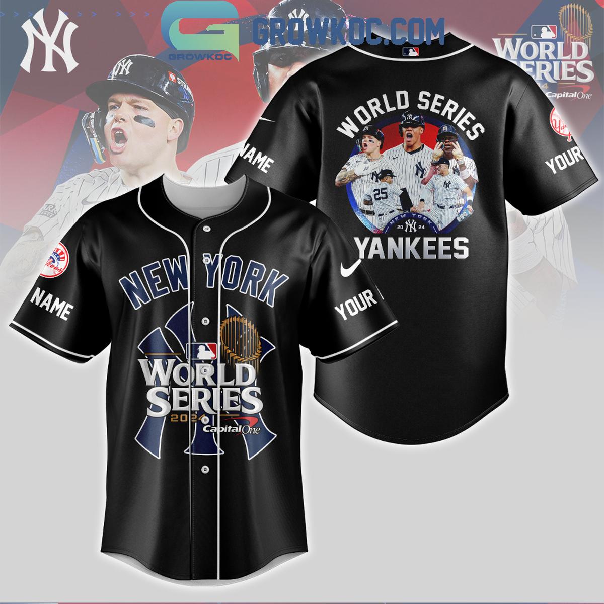 New York Yankees 2024 The Yankees World Series Champions Personalized Baseball Jersey Unisex T-shirt, Sweatshirt, Hoodie, Long Sleeve Tee - T-Shirt, Sweatshirt, Hoodie