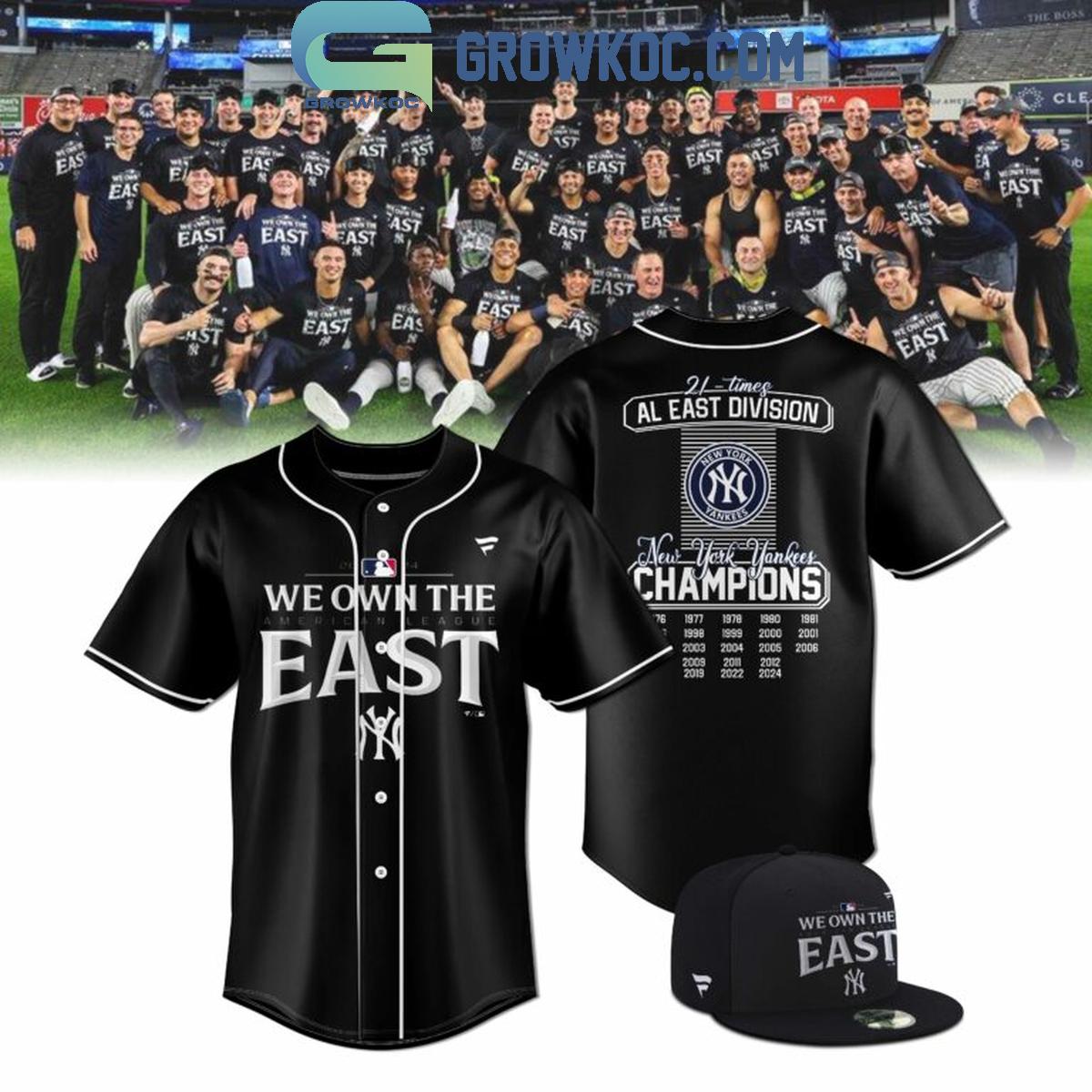 New York Yankees AL East Division Champions 2024 Baseball Jersey Unisex T-shirt, Sweatshirt, Hoodie, Long Sleeve Tee - T-Shirt, Sweatshirt, Hoodie