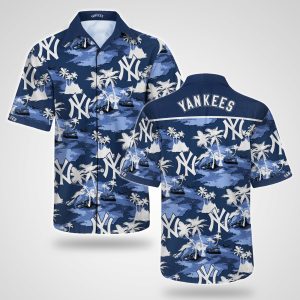 New York Yankees Bahama Hawaiian Shirt, Yankees Tropical Shirt, Yankees Hawaiian Shirt Unisex T-shirt, Sweatshirt, Hoodie, Long Sleeve Tee - T-Shirt, Sweatshirt, Hoodie